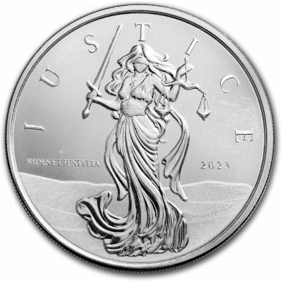 Scottsdale Mint Stříbrná mince Lady Justice 1 Oz Gibraltar 2023 BU