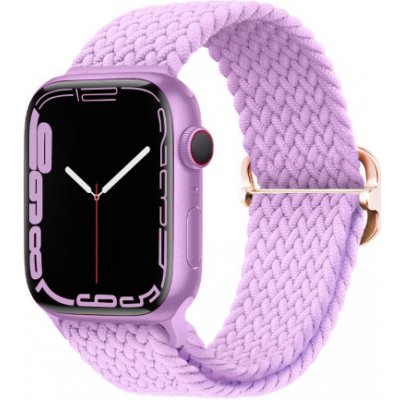 BStrap Elastic Nylon řemínek na Apple Watch 42/44/45mm, lila SAP013C41 – Zboží Mobilmania