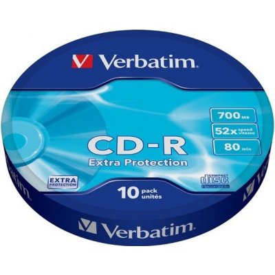 VERBATIM CD-R Verbatim DL 700MB 52x Extra protection 10-spindl RETAIL - 43725