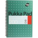 Pukka Pad spirálový blok Metallic Jotta A5, papír 80g čtverečkovaný,zelený 100 listů