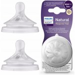 Philips Avent savička Natural Response 3 pomalý průtok 2 ks transparentní – Zboží Dáma
