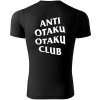 Pánské tričko s potiskem Animerch tričko Anti Otaku Otaku Club černé