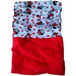 EplusM Dívčí nákrčník MINNIE komín bíločervený – Sleviste.cz