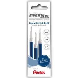 Pentel EnerGel LR7 náplň do rolleru modrá 3 ks + roller
