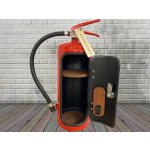 Barcanox Hasící přístroj červený Bar s hnědým dřevem Prázdný – Zboží Dáma