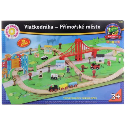 HTK Group Vláčkodráha Přímořské město 80 ks – Hledejceny.cz