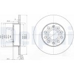 Brzdový kotouč DELPHI BG3890 | Zboží Auto