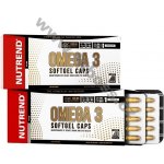 Nutrend Omega 3 Plus Softgel Caps bez příchuti 120 kapslí – Hledejceny.cz
