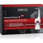 Vichy Dercos Aminexil Clinical 5 cílená péče proti vypadávání vlasů pro muže Multi-Target Anti-Hair Loss Treating Care 21 x 6 ml – Zbozi.Blesk.cz