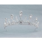 B-Top svatební korunka do vlasů Romantic Bridal stříbrná – Zboží Dáma