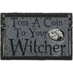 CurePink Netflix The Witcher Zaklínač Toss A Coin šedá 60 x 40 cm – Zboží Dáma