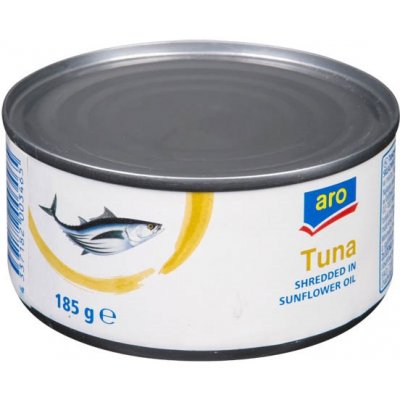 Aro tuňák v rostlinném oleji drcený, 185g