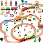 Bigjigs vláčkodráha s venkovskou cestou 80 dílů – Zboží Mobilmania