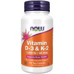 Now Vitamin D3 & K2 1000 IU 45 μg x 120 rostlinných kapslí – Zbozi.Blesk.cz