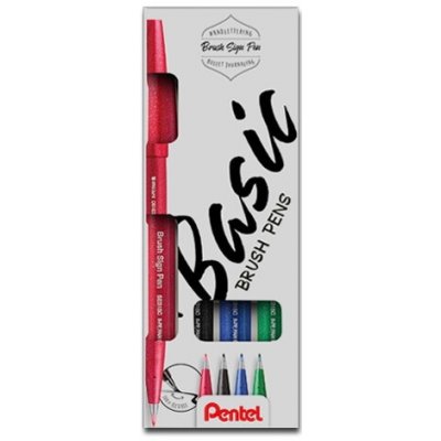 Pentel Brush Sign Pen SES15 4 ks Basic – Zboží Dáma