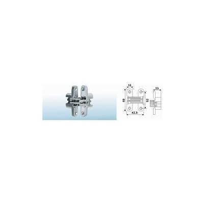 Satos Skrytý závěs Cr-SAT h23 x 70-8kg – Hledejceny.cz