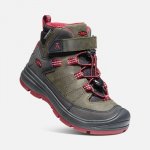 Keen Redwood Mid Wp K steel grey/red dahlia – Zboží Dáma