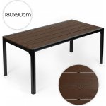 MultiGarden NSAK-180-2-1 Zahradní stůl pro 8 osob, 180x90 cm, hnědá deska – Hledejceny.cz