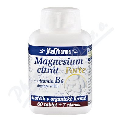 MedPharma Magnesium citrát Forte B6—67 tablet