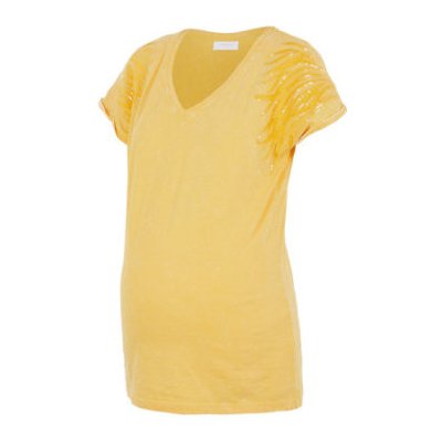 Mamalicious těhotenská košile MLANNABELL Cream Gold – Zboží Mobilmania