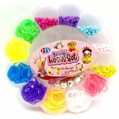 Alltoys Sada gumiček a korálků 365 ks na výrobu nármaků Loom Band – Hledejceny.cz