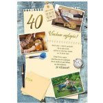 ARGUS Přání k 40. narozeninám 15-8017c40 – Zboží Dáma