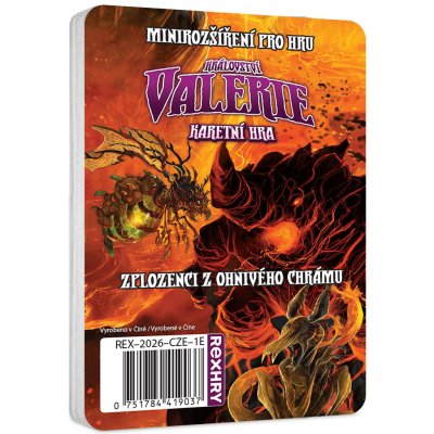 REXhry Království Valerie: Karetní hra Zplozenci z Ohnivého chrámu minirozšíření – Hledejceny.cz