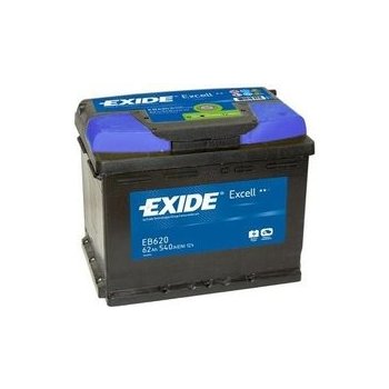 Exide Excell 12V 62Ah 540A EB621