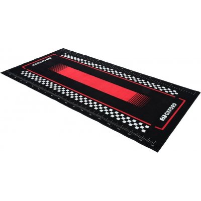 Textilní koberec pod motocykl PITLANE RED L, OXFORD (červená/černá, rozměr 200 x 100 cm, splňující předpisy FIM) – Hledejceny.cz