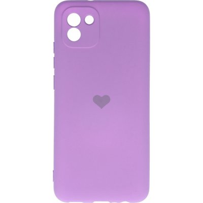 Pouzdro Vennus Valentýnské Heart Samsung Galaxy A03 - fialové