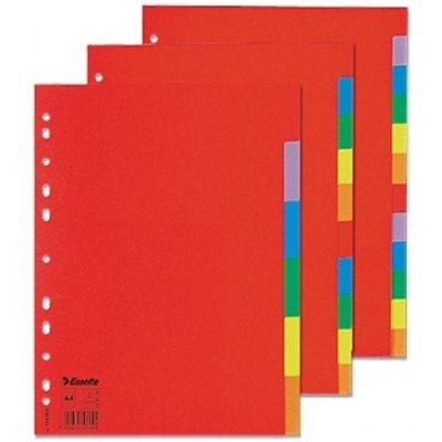 Rozřaďovač A4 6-ti barev papír. – Zboží Dáma