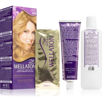 Wella Wellaton krémová barva na vlasy 8/0 světlá blond – Zboží Mobilmania