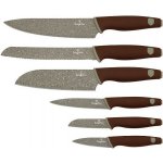 Berlingerhaus Sada nožů s mramorovým povrchem Granit Diamond Line 6 ks – Zboží Dáma