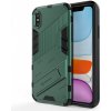 Pouzdro a kryt na mobilní telefon Apple Pouzdro AppleKing odolné ochranné se stojánkem iPhone X/Xs - zelené