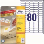 Avery Zweckform L4732REV-10 Snímatelné etikety 35,6x16,9mm 800 ks bílá – Sleviste.cz