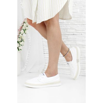 Ctogo Gogo Plátěné polobotky GA8053-2WH – Zboží Dáma