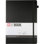 Sakura Zápisník v pevné vazbě linkovaný Black 140 g – Zboží Dáma