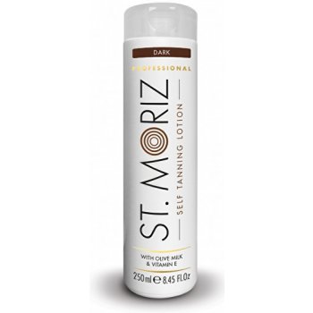 St. Moriz Self Tanning samoopalovací mléko odstín Dark (With Olive Milk and Vitamin E) 250 ml