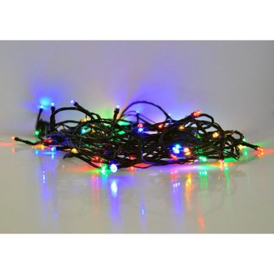 Solight LED venkovní vánoční řetěz, 500 LED, 50 m, přívod 5 m, 8 funkcí, časovač, IP44, vícebarevný
