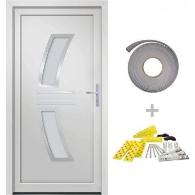 Vidaxl vchodové dveře vidaXL bílé 88x200 cm PVC