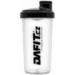Dafit Šejkr 700 ml průhledný, černý, černé logo – Sleviste.cz