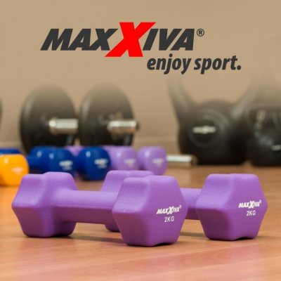 MAXXIVA Sada činek s neoprenovým potahem 2 x 2 kg – Zboží Mobilmania