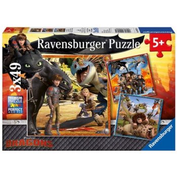 Ravensburger Jak vycvičit draka II. 3 x 49 dílků