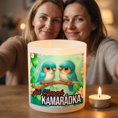 Ahome CZ Originální skleněný svícen Jsi úžasná kamarádka – Zboží Mobilmania