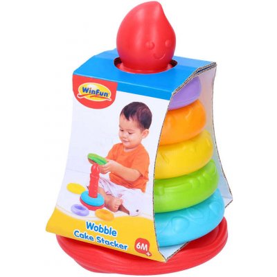 _Ostatní 1_ Baby věžička skládací kroužky 20cm pyramida pro miminko 100317 – Hledejceny.cz