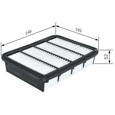 Vzduchový filtr BOSCH F 026 400 165 – Hledejceny.cz