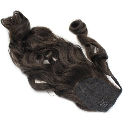 Clip culík / cop ze 100% japonského kanekalonu 60cm vlnitý přírodní černá – Zboží Dáma