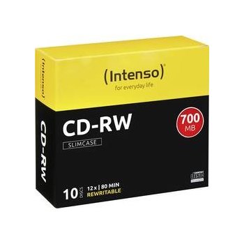 Intenso CD-RW 700MB 12x, slimbox, 10ks (2801622)