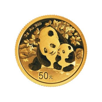 China Mint / Shanghai Mint zlatá mince Panda 2024 1/10 oz