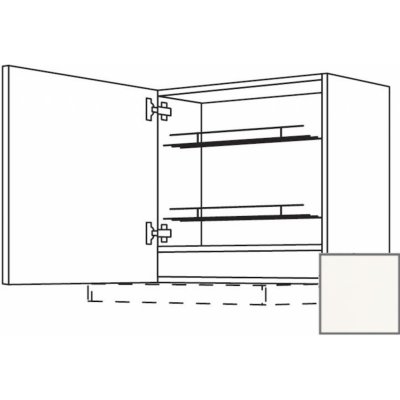 Naturel Kuchyňská skříňka horní Erika24 pro digestoř 60x72x35 cm bílá lesk 450.WDAF657LN – Zboží Mobilmania